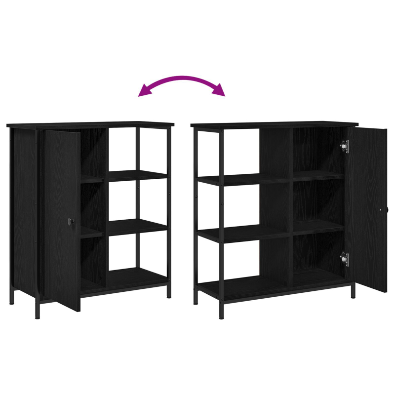 Sideboard Schwarze Eiche 70x30x80 cm Holzwerkstoff