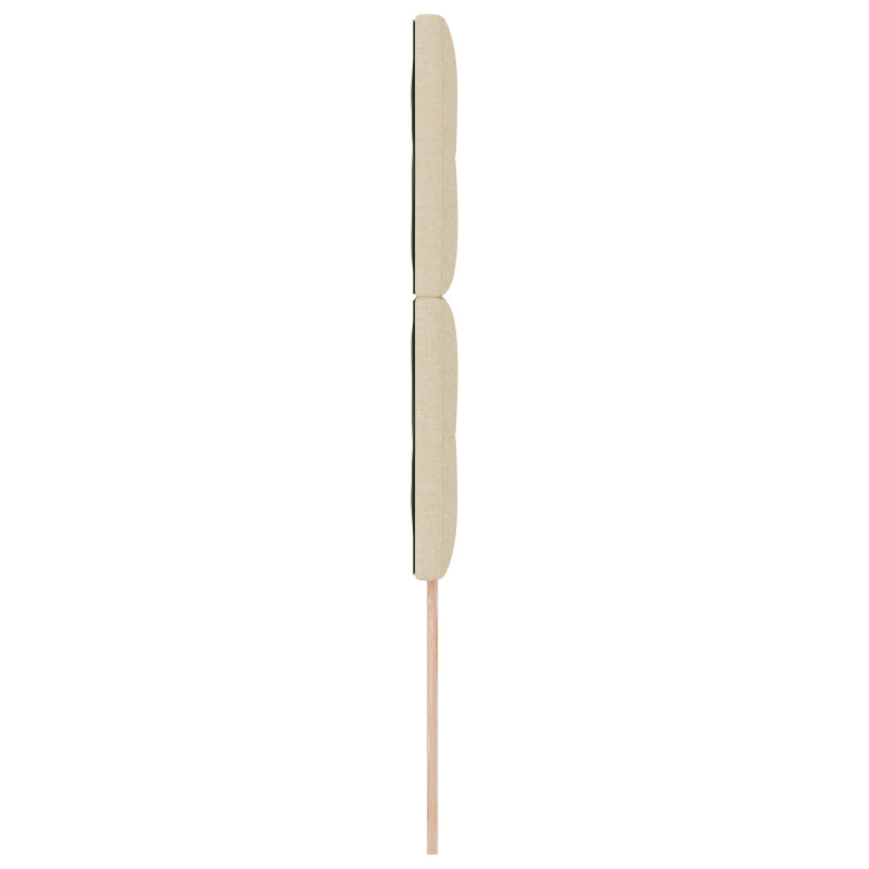 Kopfteil mit Knopfheftung Creme 80 cm Stoff