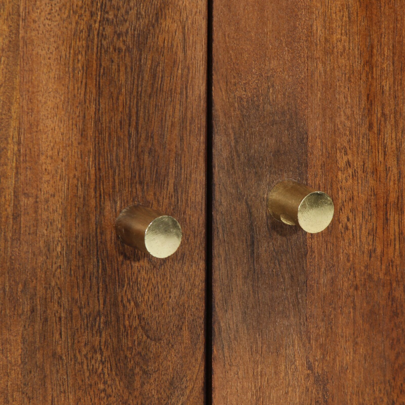 Highboard 60x33x100 cm Massivholz Mango