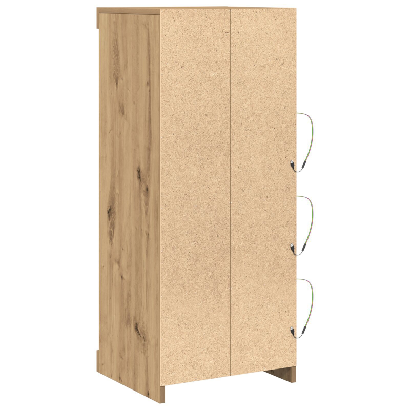 Sideboard mit LED-Lichtern aus Artisan-Eiche 41x37x100 cm