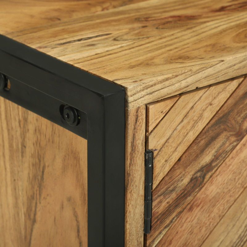 TV-Schrank 110x30x50 cm Massivholz Akazie