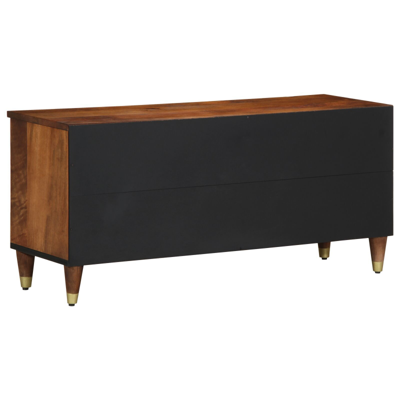 TV-Schrank 100x33x46 cm aus massivem Mangoholz