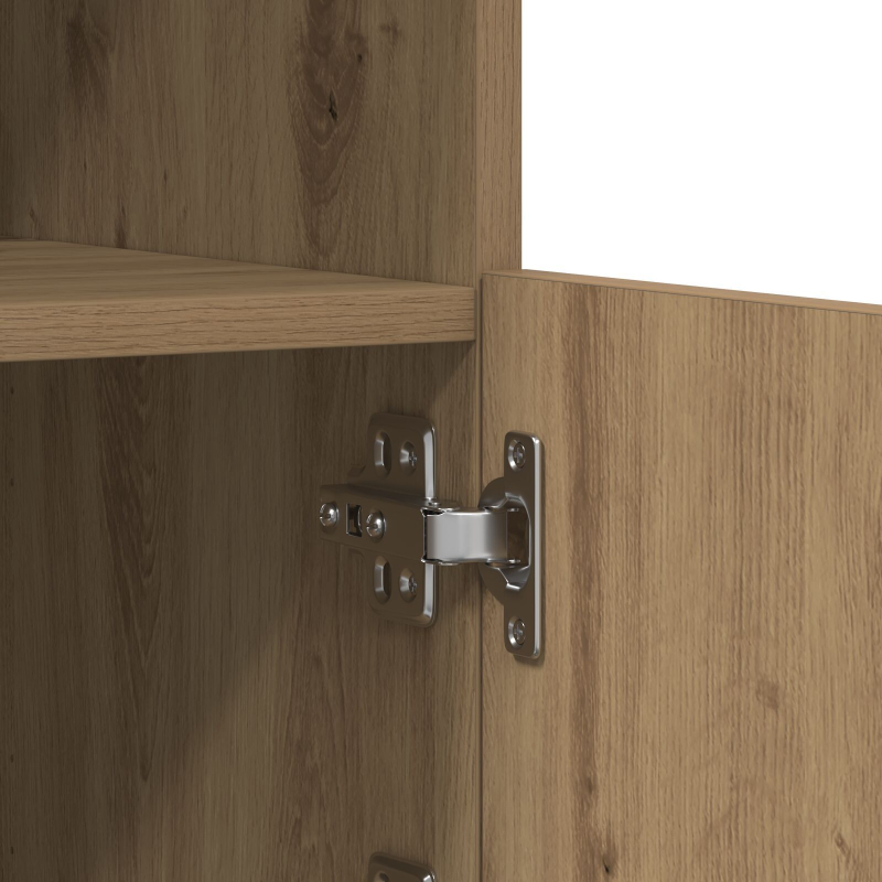 Sideboard mit LED-Lichtern aus Artisan-Eiche 41x37x100 cm