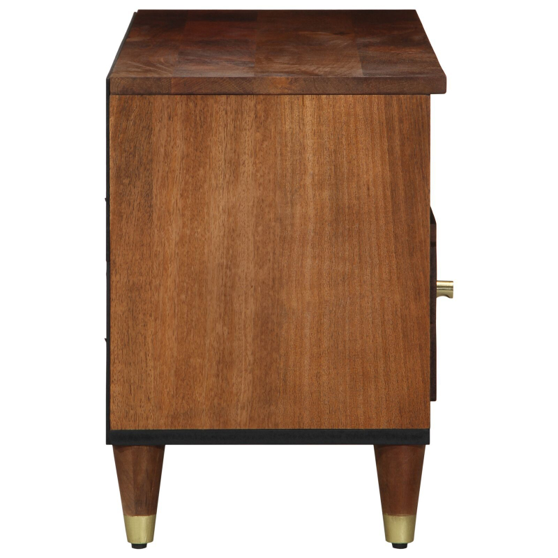 TV-Schrank 100x33x46 cm aus massivem Mangoholz