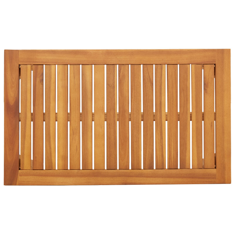4-teilige Garten-Sofaset mit Kissen aus massivem Akazienholz