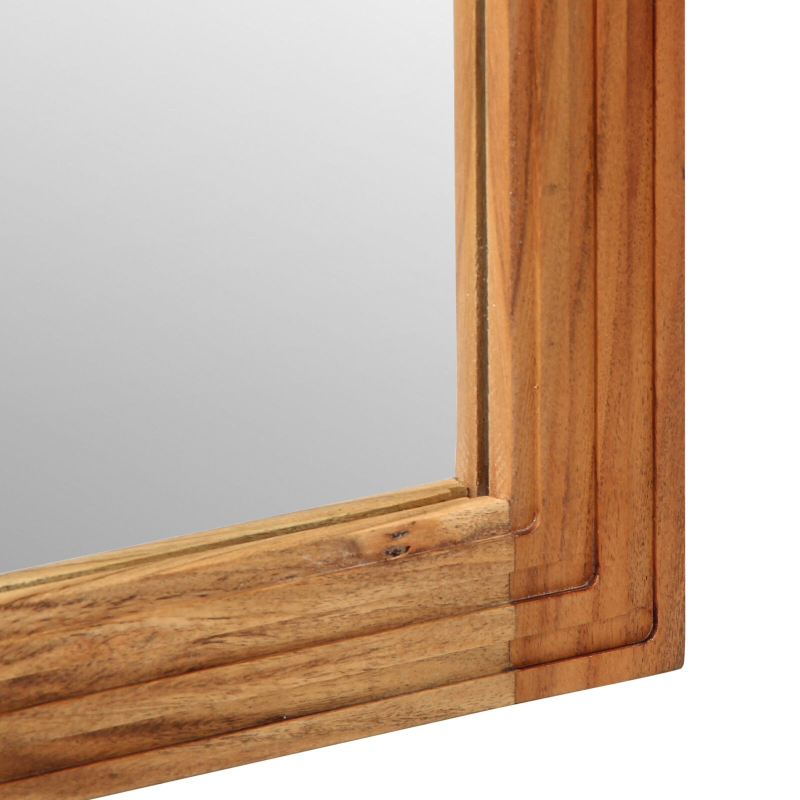 Badezimmerspiegel 50x70x3 cm Massivholz Akazie
