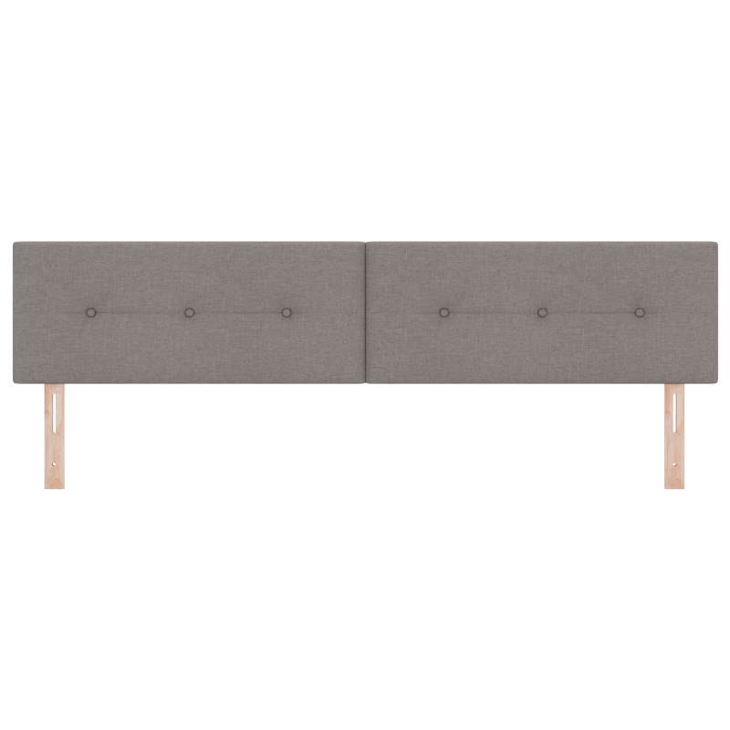 Kopfteil mit Knopfheftung Taupe 200 cm Stoff