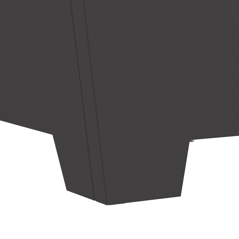 Feuerstelle Quadrat Schwarz 80x80x40 cm Stahl