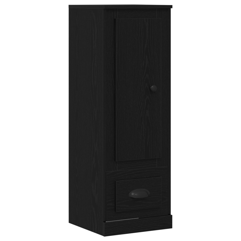 Highboard Schwarz Eiche 36x35,5x103,5 cm Holzwerkstoff