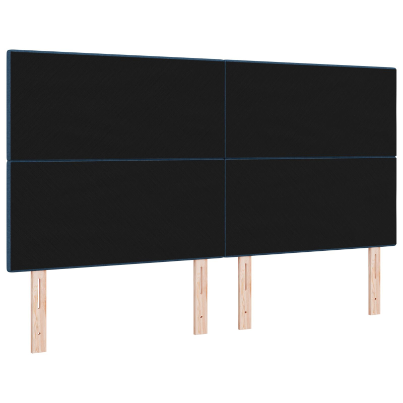 Kopfteil mit Knopfheftung Blau 180 cm Stoff