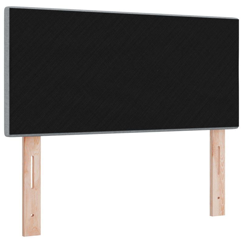 Kopfteil mit Knopfheftung Hellgrau 90 cm Stoff