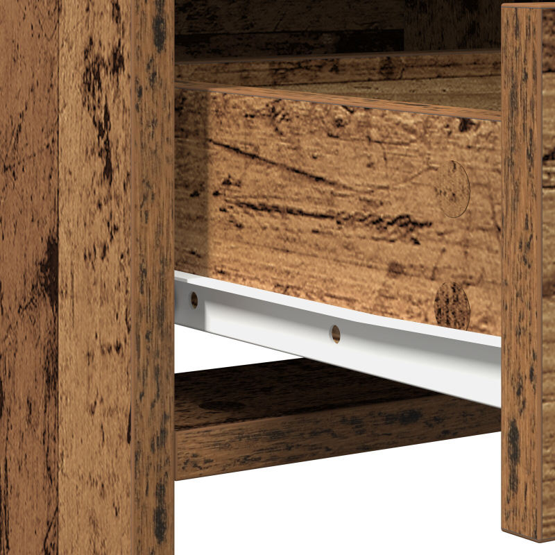 Schminktisch Set Set aus 3 Alte Holzoptik Holzwerkstoff