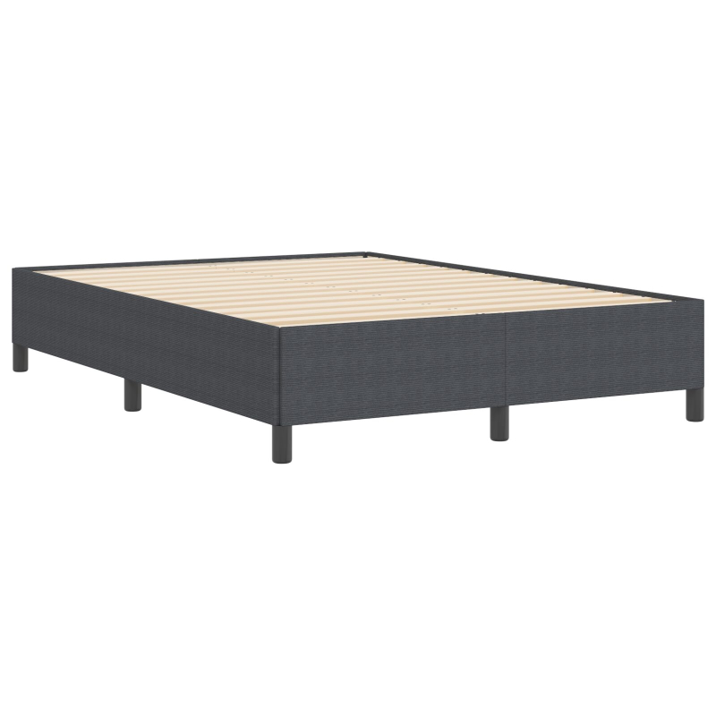 Bettgestell Dunkelgrau 140x200 cm Cord Stoff