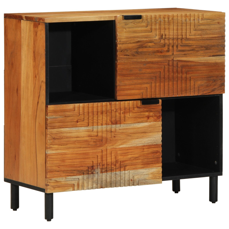 Sideboard 80x33x75 cm Massivholz Akazie