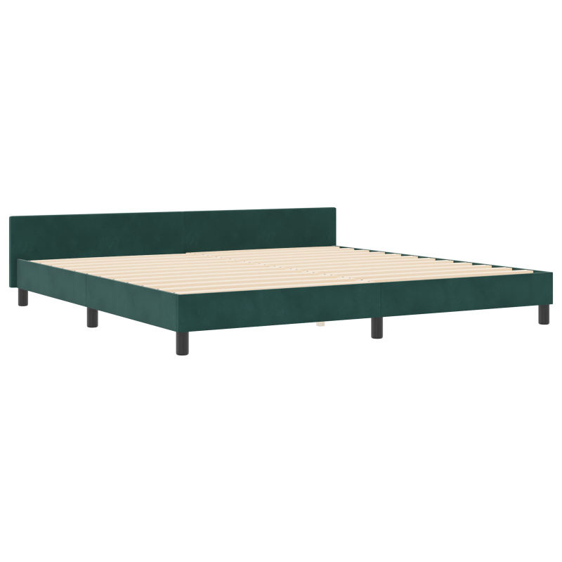 Bettgestell Dunkelgrün 200x200 cm Samt