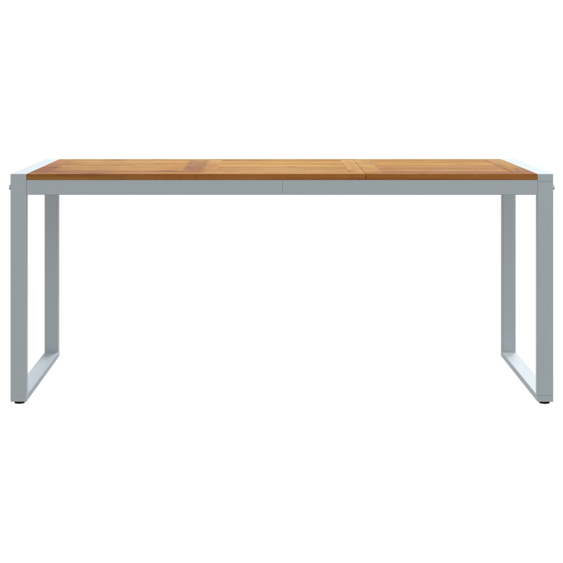 Esszimmertisch Grau 180x90x75 cm Stahl und Akazienholz