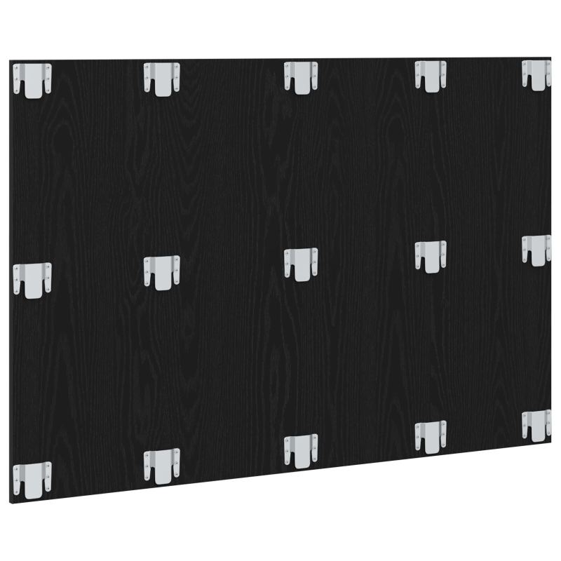 Bett Kopfteil Schwarz Eiche 120x1,5x80 cm Ingenieurholz