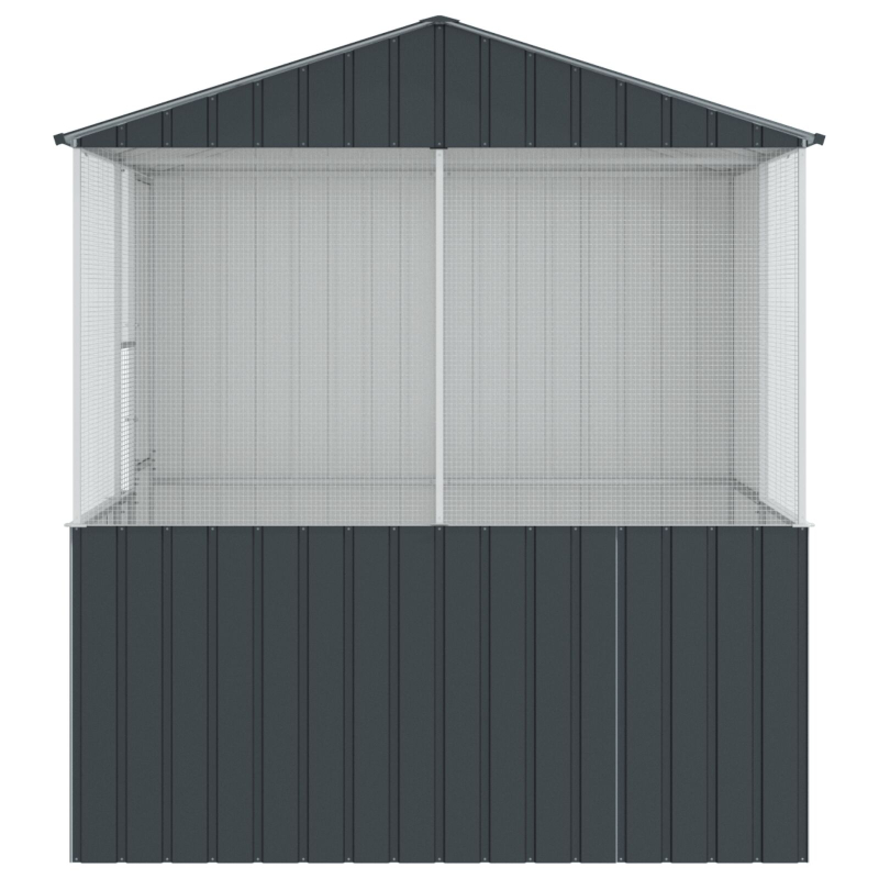 Vogelkäfig Anthrazit 215x78x200 cm Galvanisierter Stahl