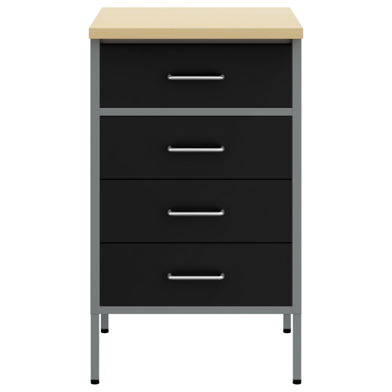 Werkbank Schwarz 50x55x85 cm Stahl