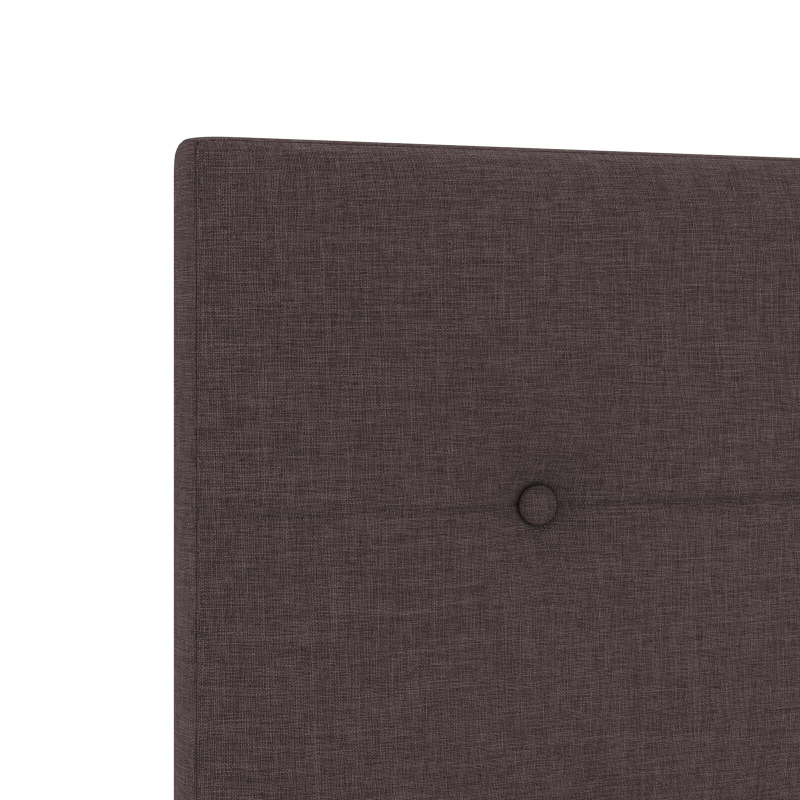 Kopfteil Mit Knopfheftung Dunkelbraun 80 cm Stoff