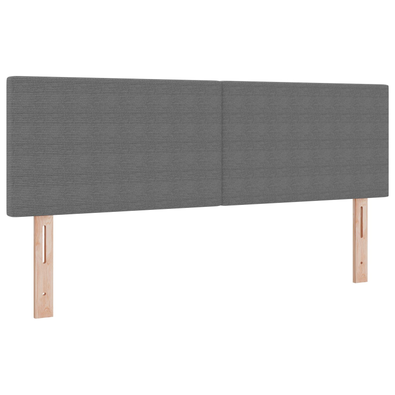 Kopfteil Schlichtes Design Hellgrau 140 cm Cord-Stoff