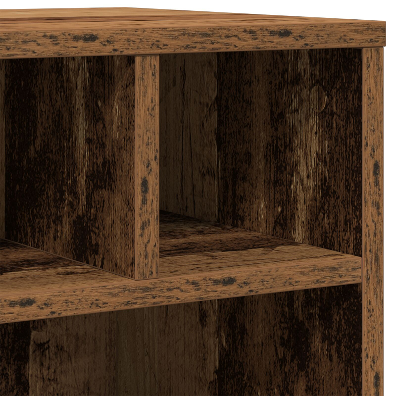 Druckerständer mit Rollen Alte Holz 41x32x48 cm