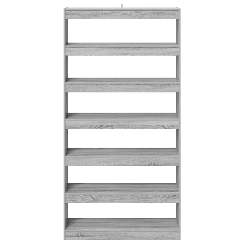 Bücherregal/Raumteiler Schwarz Eiche 100x30x198 cm Holzwerkstoff