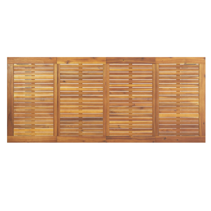 Garten Esszimmer Set 9 Teile Grau, Holzton Metall Langlebig