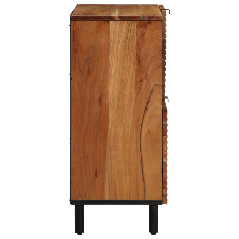 Sideboard 80x33x75 cm Massivholz Akazie