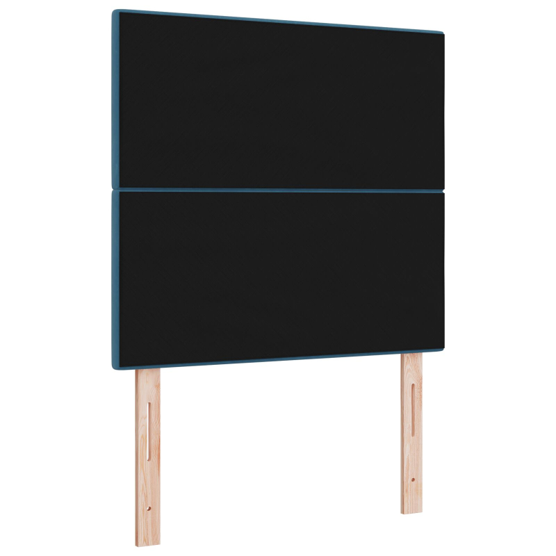 Kopfteil mit Knopfheftung Dunkelblau 80 cm Samt