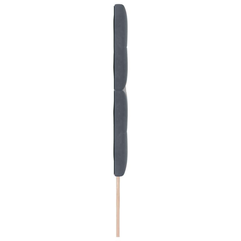 Kopfteil Mit Knopfheftung Dunkelgrau 180 cm Samt