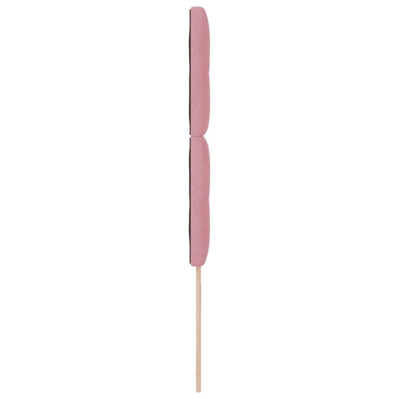 Kopfteil Mit Knopfheftung Rosa 100 cm Samt