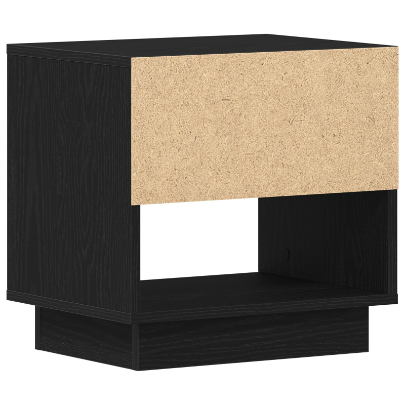 Nachttisch 2 Stück Schwarz Eiche 45x34x49 cm Holzwerkstoff