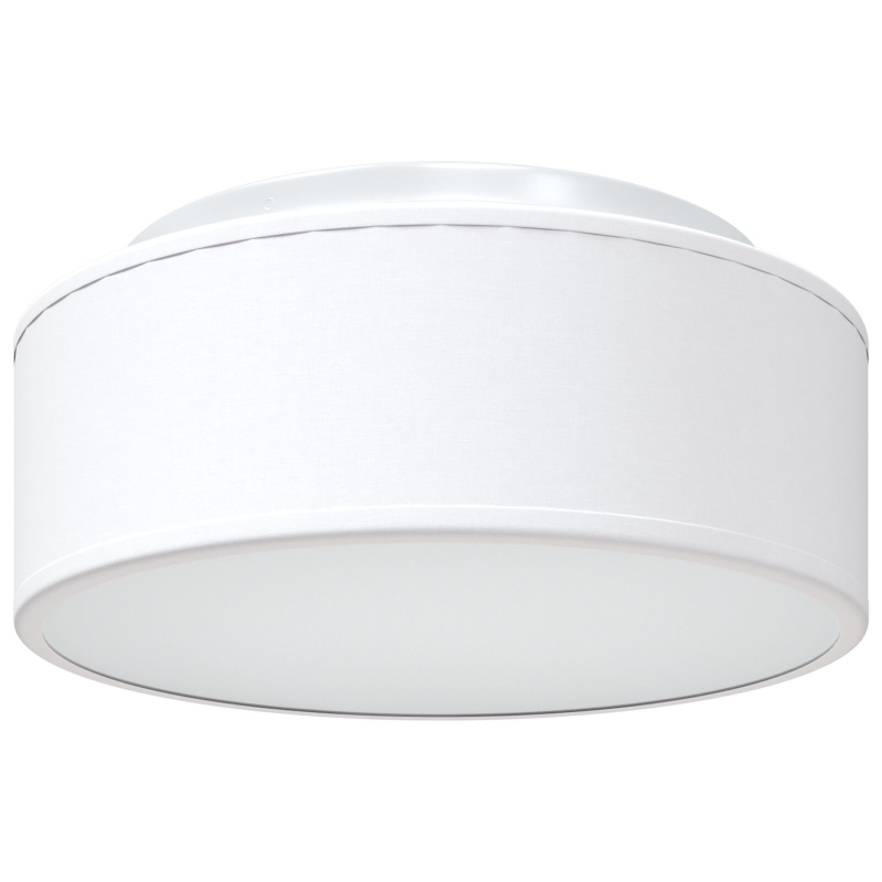 Flush Mount Deckenleuchten Weiß Ø 30 cm Stoff E27