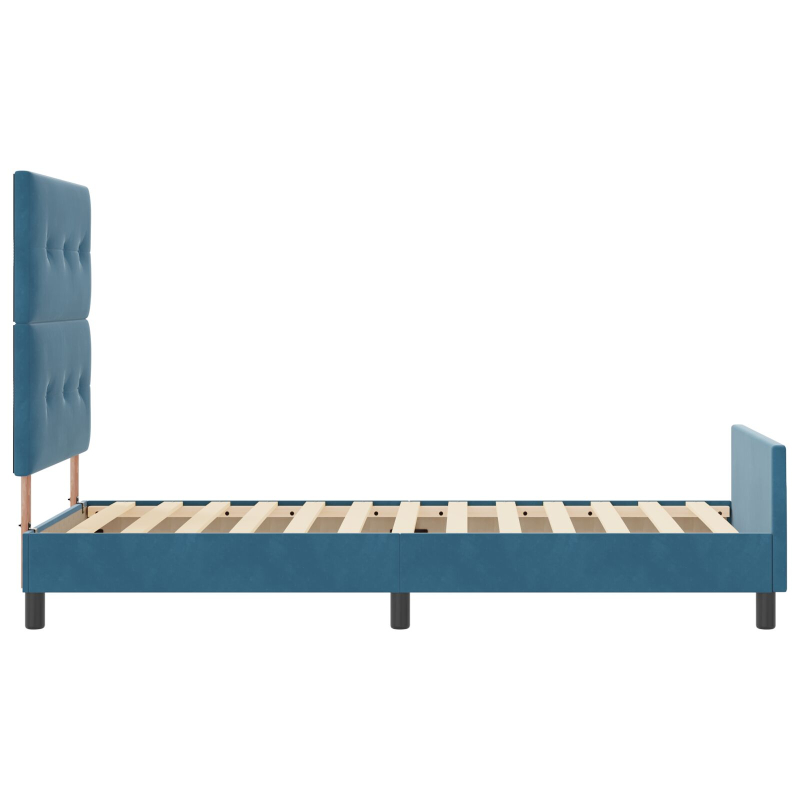 Bettgestell Dunkelblau 100x200 cm Samt