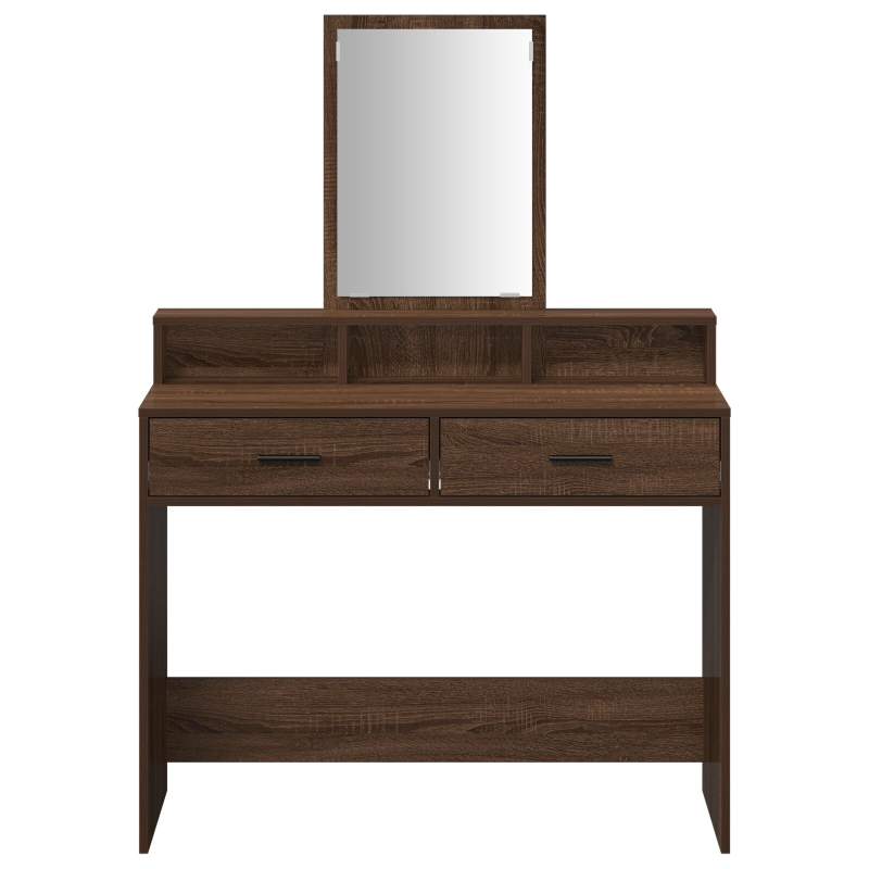 Schminktisch mit Schubladen Braun Eiche 100x41x140 cm