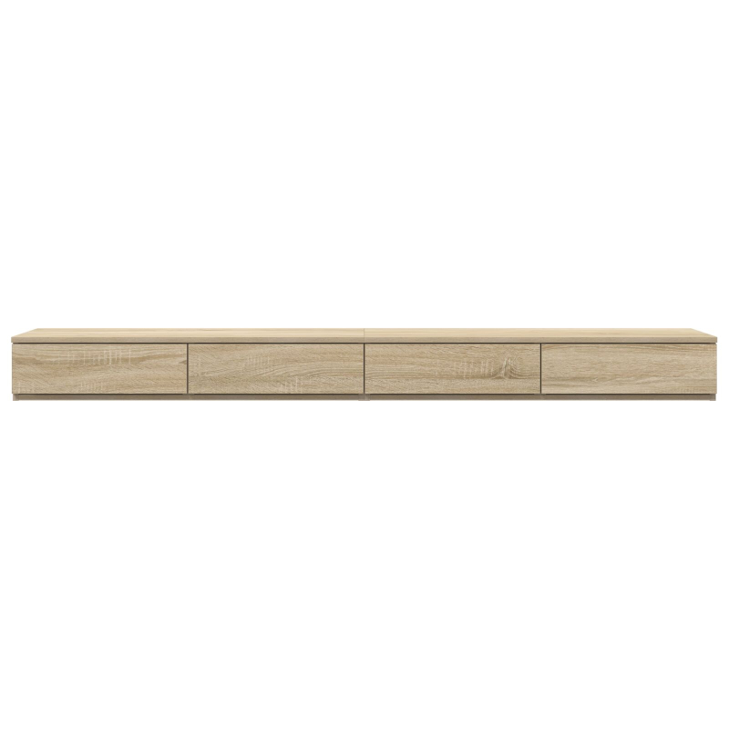 Bett mit Schubladen Sonoma Eiche 180x36,5x16,5 cm aus Holzwerkstoff