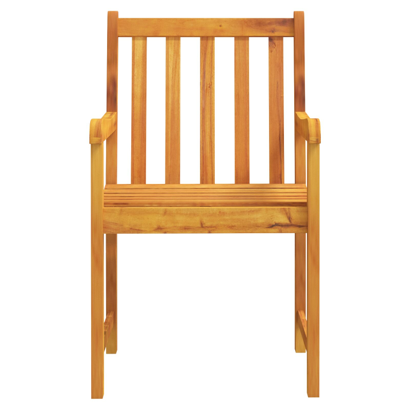 3-teiliges Garten-Esszimmer-Set aus massivem Akazienholz