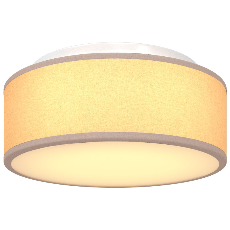 Deckenleuchten Flush Mount Taupe 30 cm Stoff E27