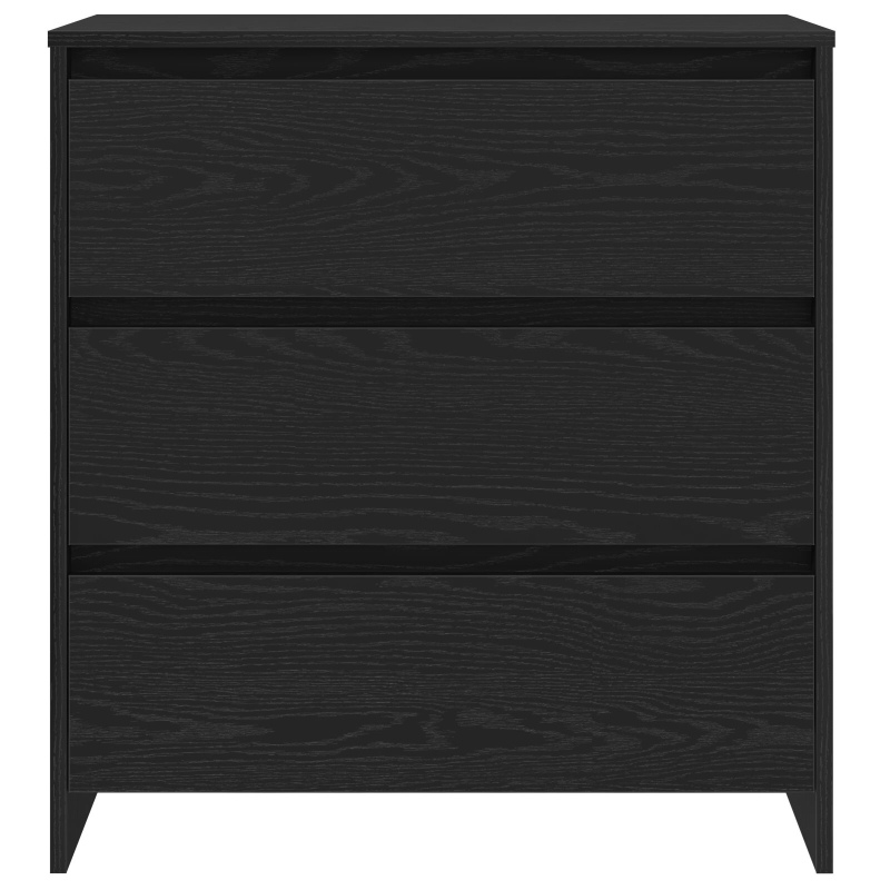 3-teilige Sideboards aus schwarzem Holzwerkstoff