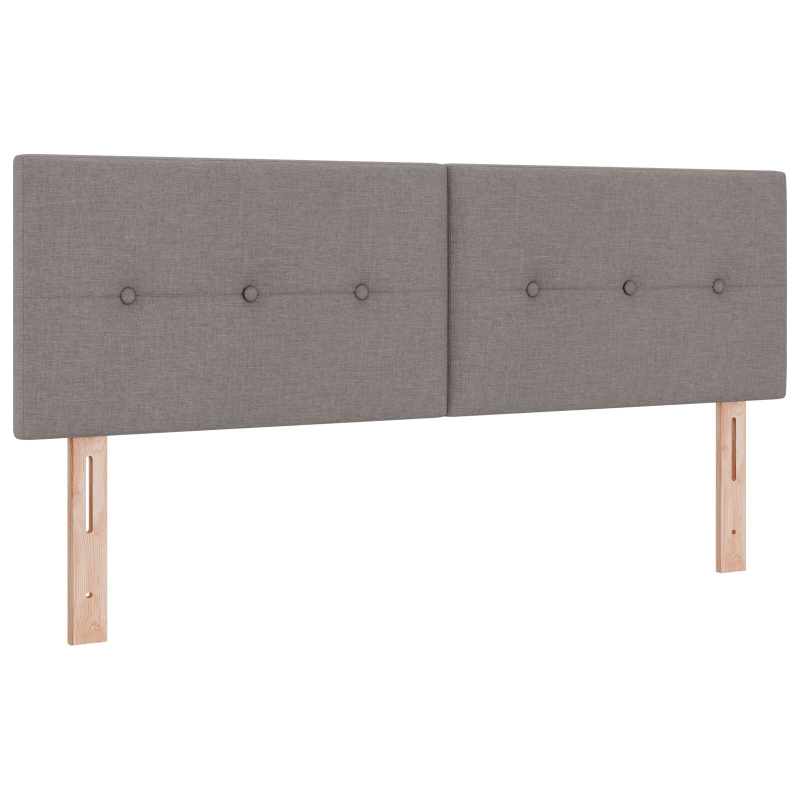Kopfteil mit Knopfheftung Taupe 140 cm Stoff