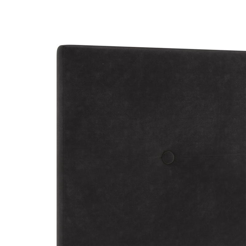 Kopfteil mit Knopfheftung Schwarz 80 cm Samt