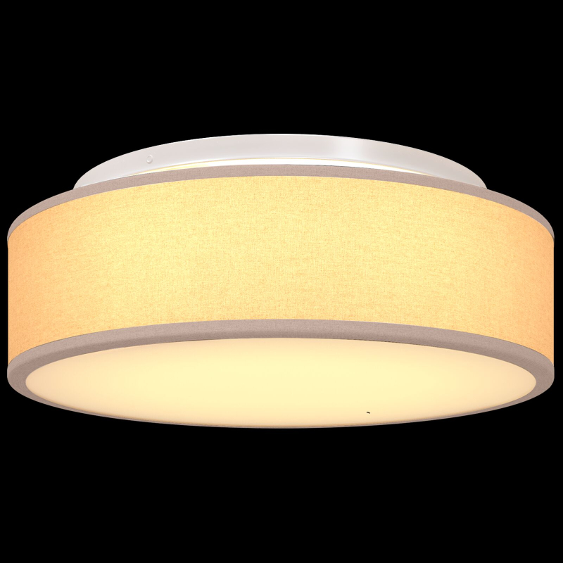 Deckenleuchten Flush Mount Taupe Ø 38 cm Stoff E27