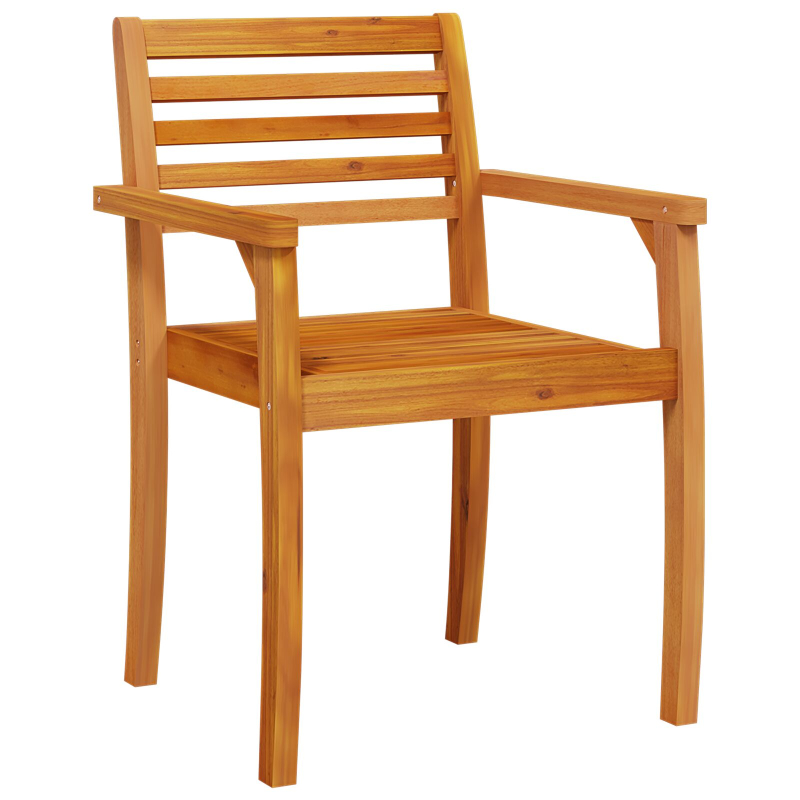 7-teiliges Garten-Dining-Set aus massivem Akazienholz