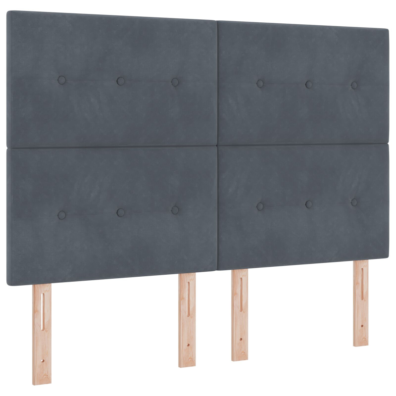 Bettgestell Dunkelgrau 140x200 cm Velvet