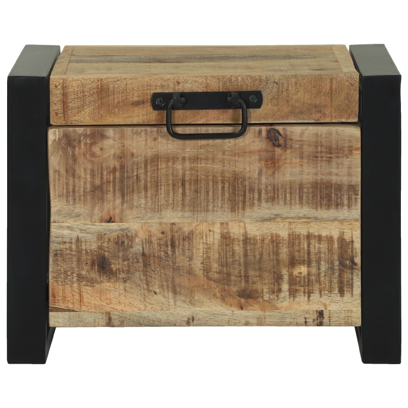 Lagertruhen 40x30x30cm aus massivem Mango-Holz und Metall