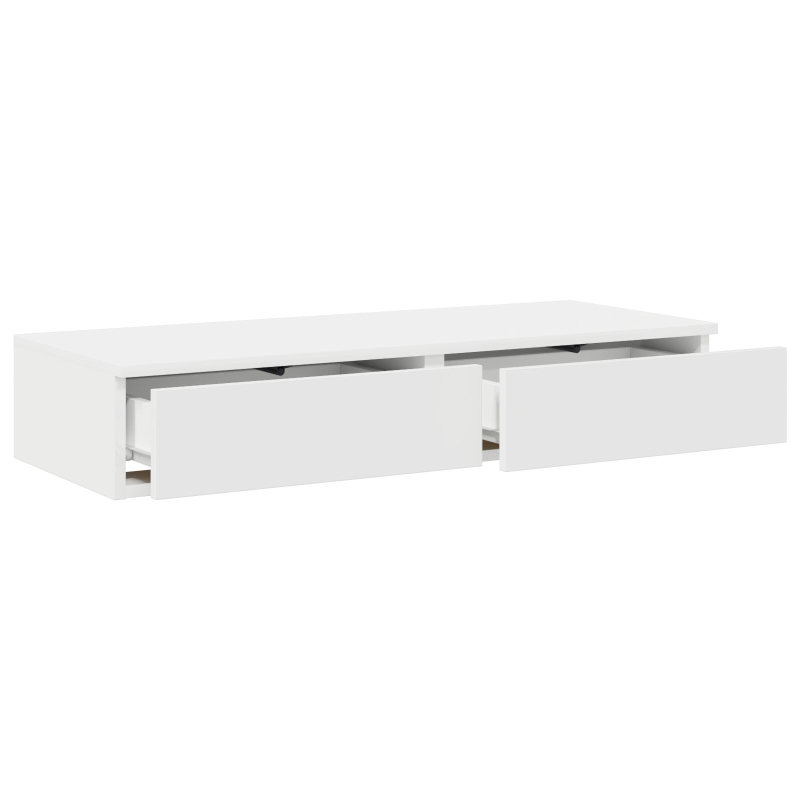 Bett-Schubladen Weiß 100x36,5x16,5 cm aus Holzwerkstoff