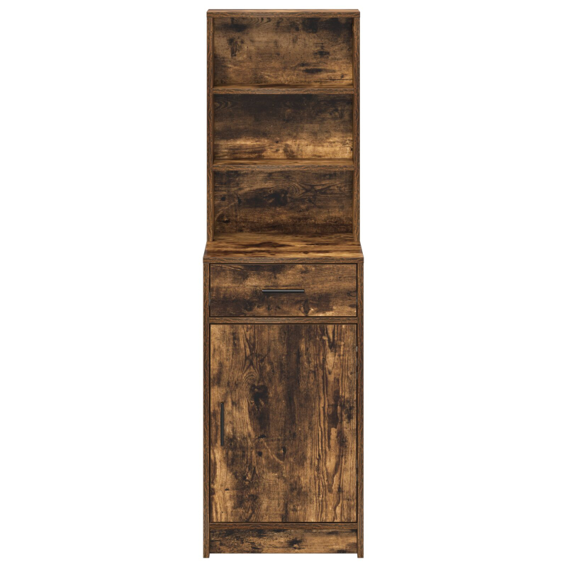 Hochboard in Geräucherter Eiche, 40x41x135 cm, aus Holzwerkstoff