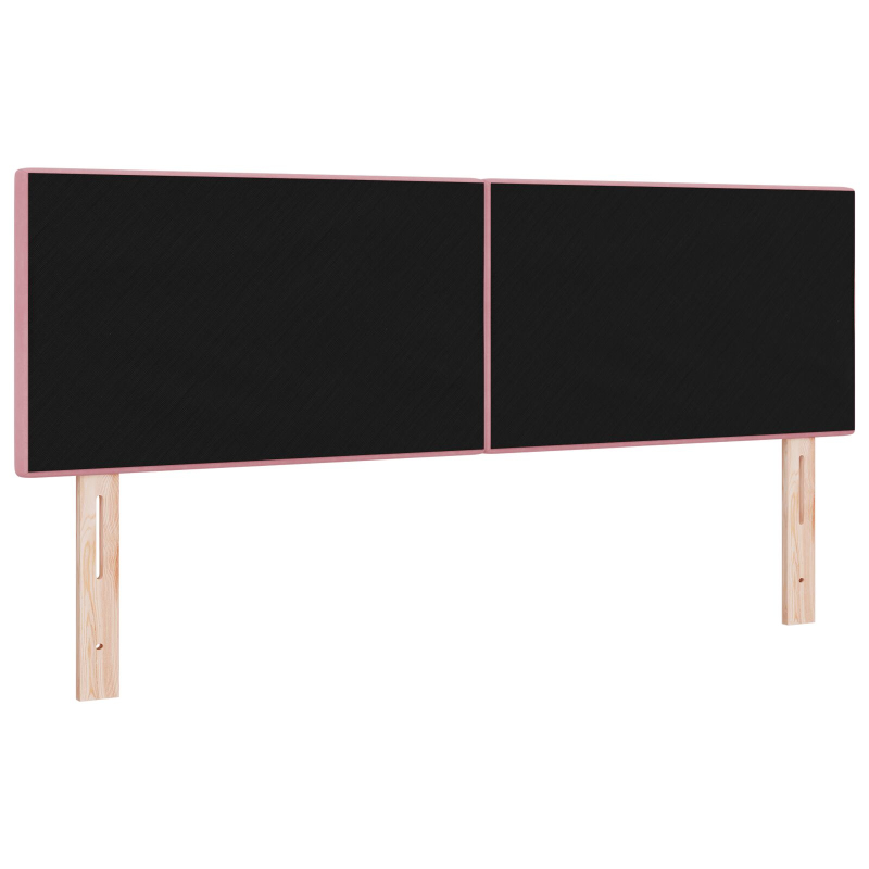 Kopfteil mit Knöpfen gepolstert Rosa 160 cm Samt