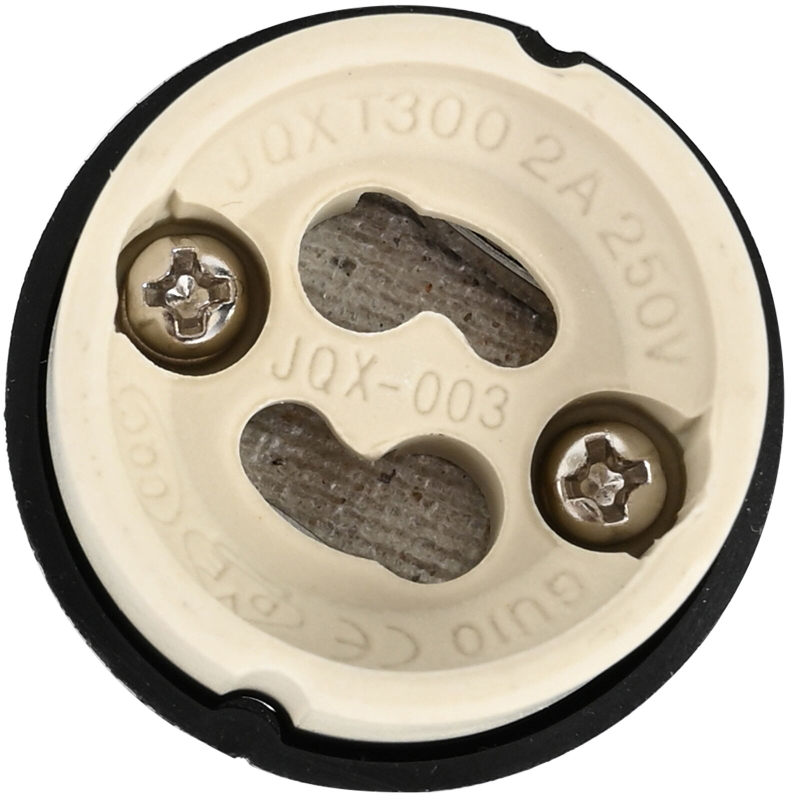 Einbaustrahler 24 Stk. Rund GU10 Schwarz Ø91 mm